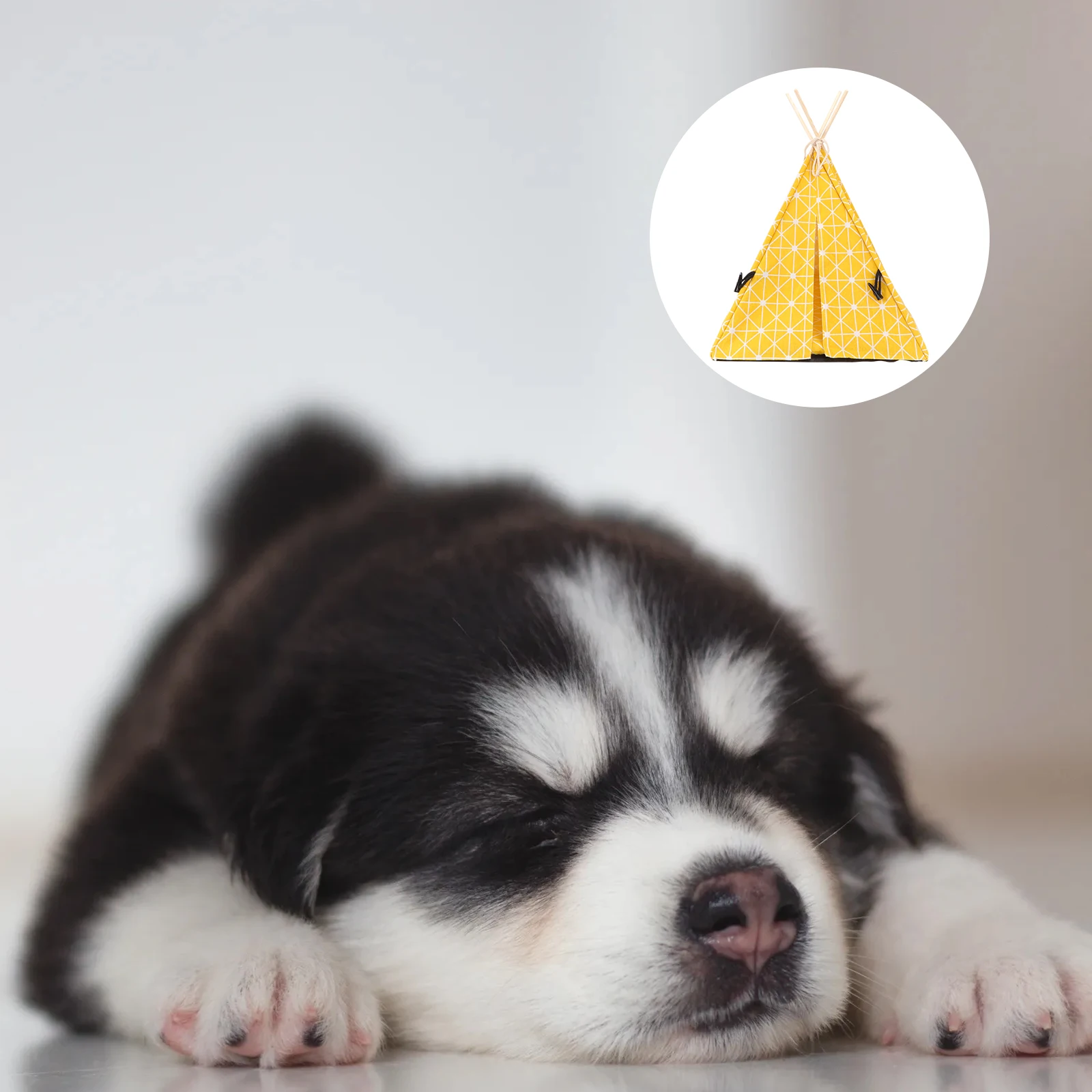 1pc huisdier tent huis driehoek kat bed opvouwbaar draagbaar canvas houten frame krasbestendig gezellige veilige ruimte voor katten honden