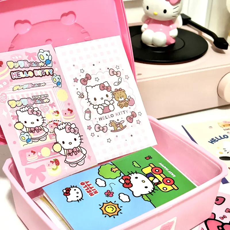 Kawaii Anime Sealing Sticker Loopy Hello Kitty Cute Handbook Stickers Ins DIY Material Label Gift Decoration Stationery Sticker