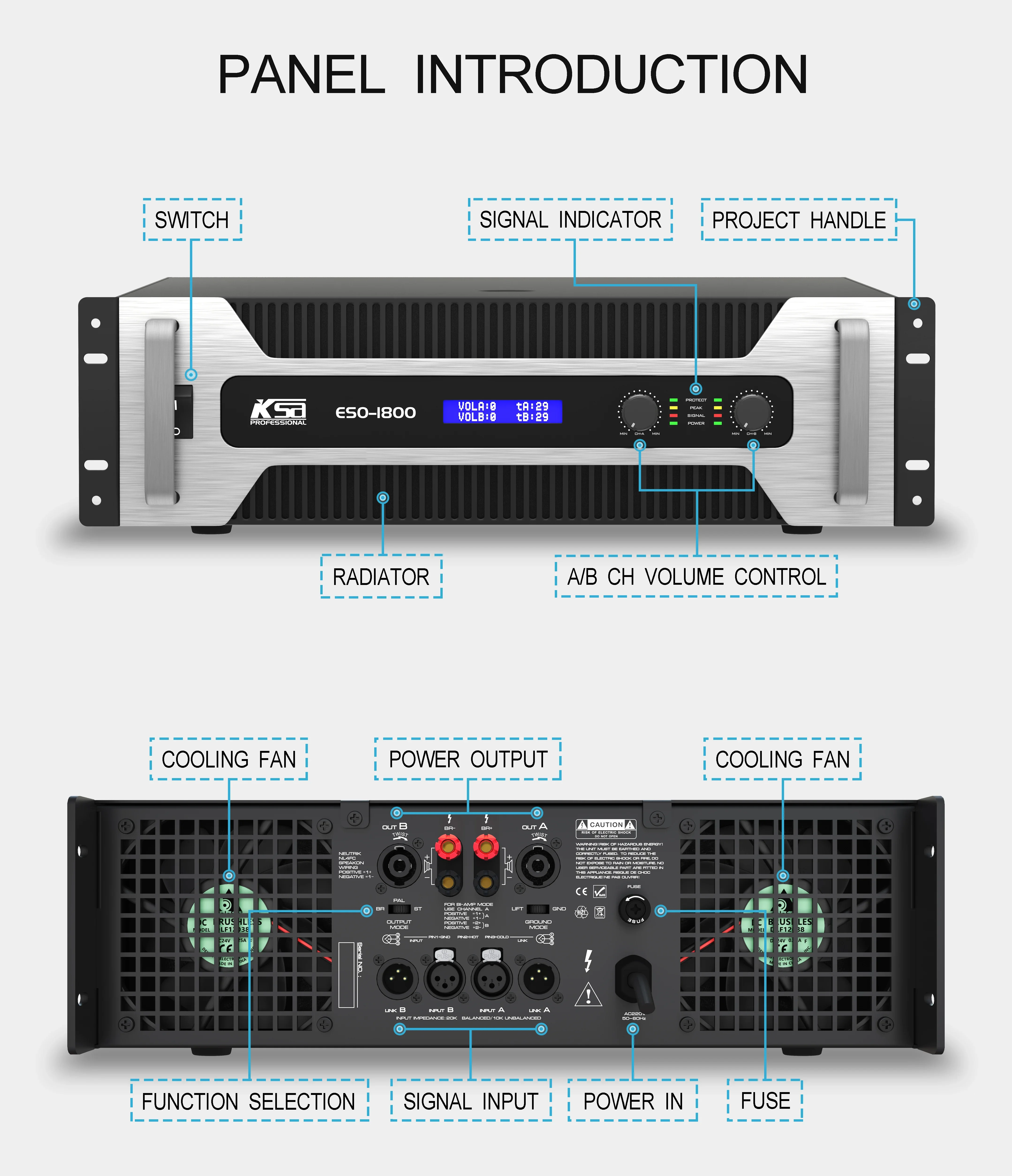high power support 2 ohms td class professional audio sound equipment pa system outdoor concert sound system
