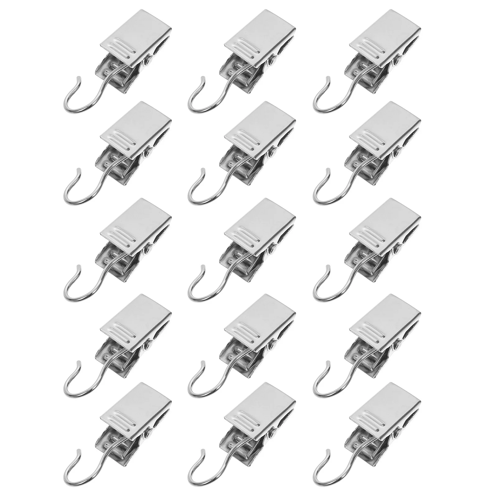 

60pcs Iron Curtain Clips Home Fixing Clamps Hanging Clips For Photos Notes Holiday Lights Display Festival Cards Storage
