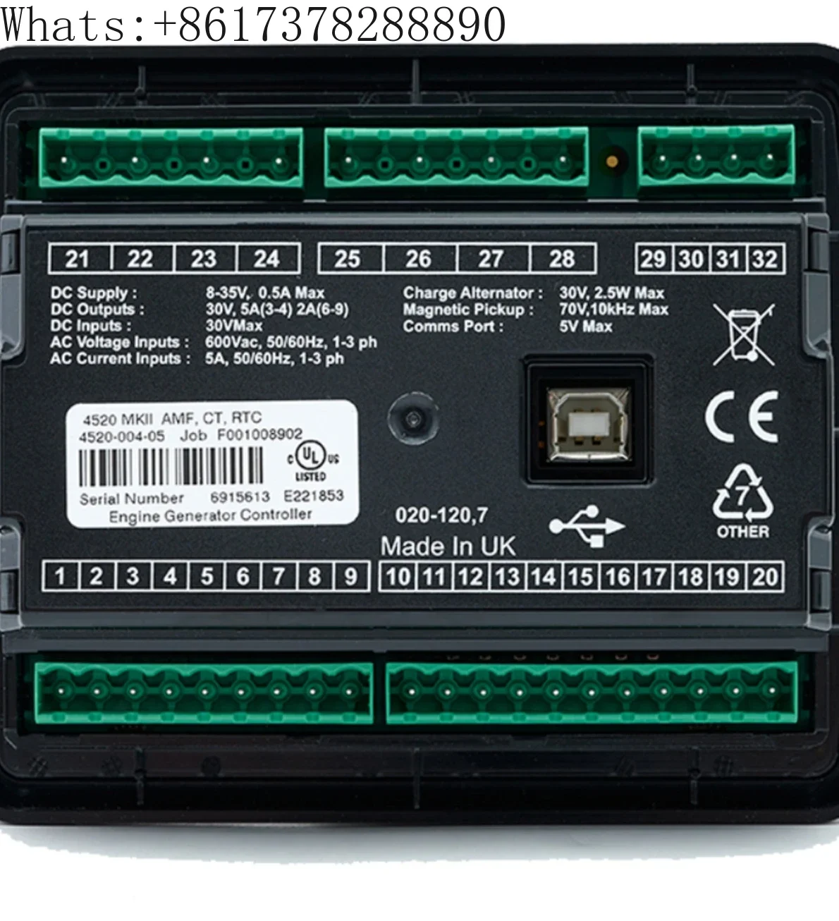 DSE4520 British deep-sea import controller DSE4510 AMF generator controller is imported.