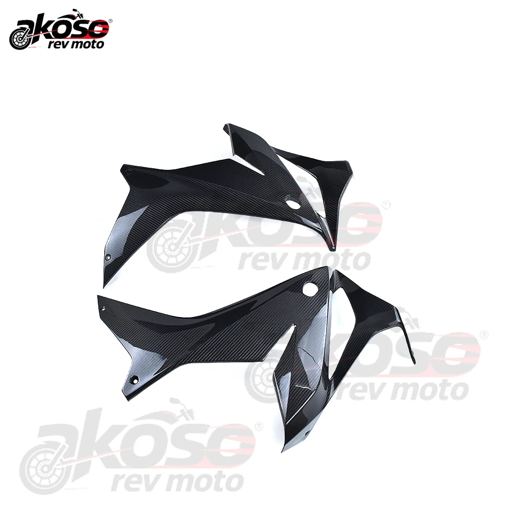 Side Panels Plate Fairing Cowl Modified For HONDA CB650R Parts Motorcycles Accessories Pure 3K Dry Carbon Fiber Front Radiator