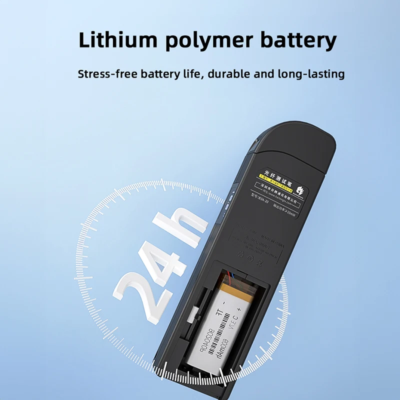 B3A Fiber Optic Fault Locator Pen 650nm High Power Red Light LED Flashlight USB Charging FTTH Network Test Tool
