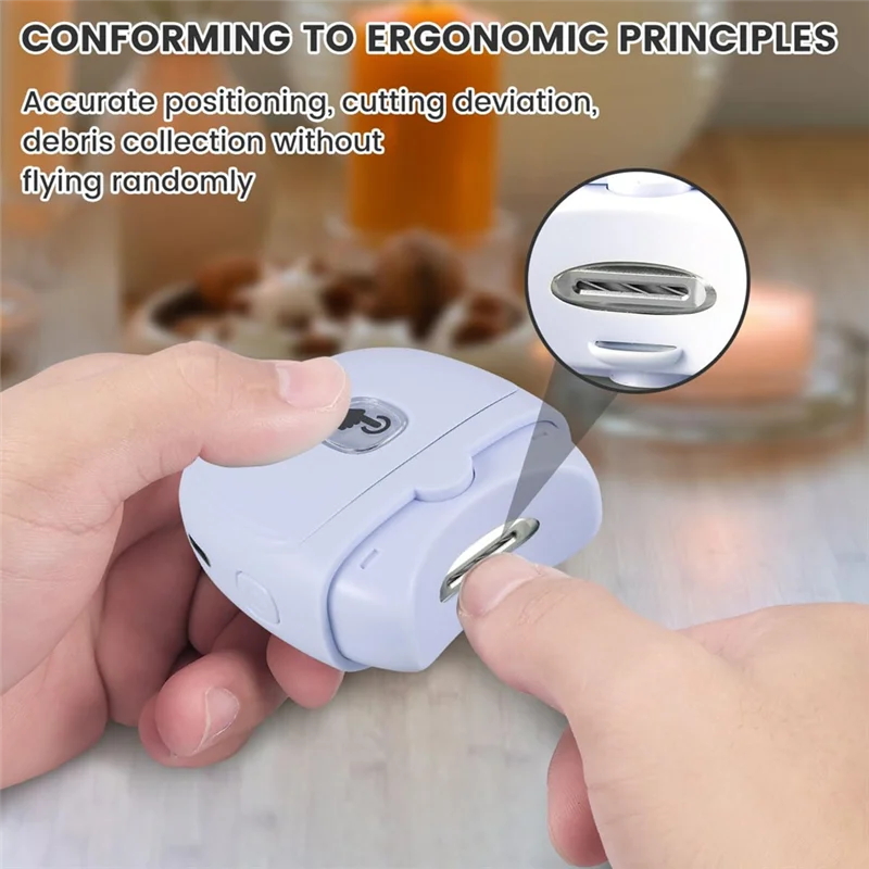 

A07R Электрические кусачки для ногтей с легким триммером для ногтей Электрические ножницы для ногтей