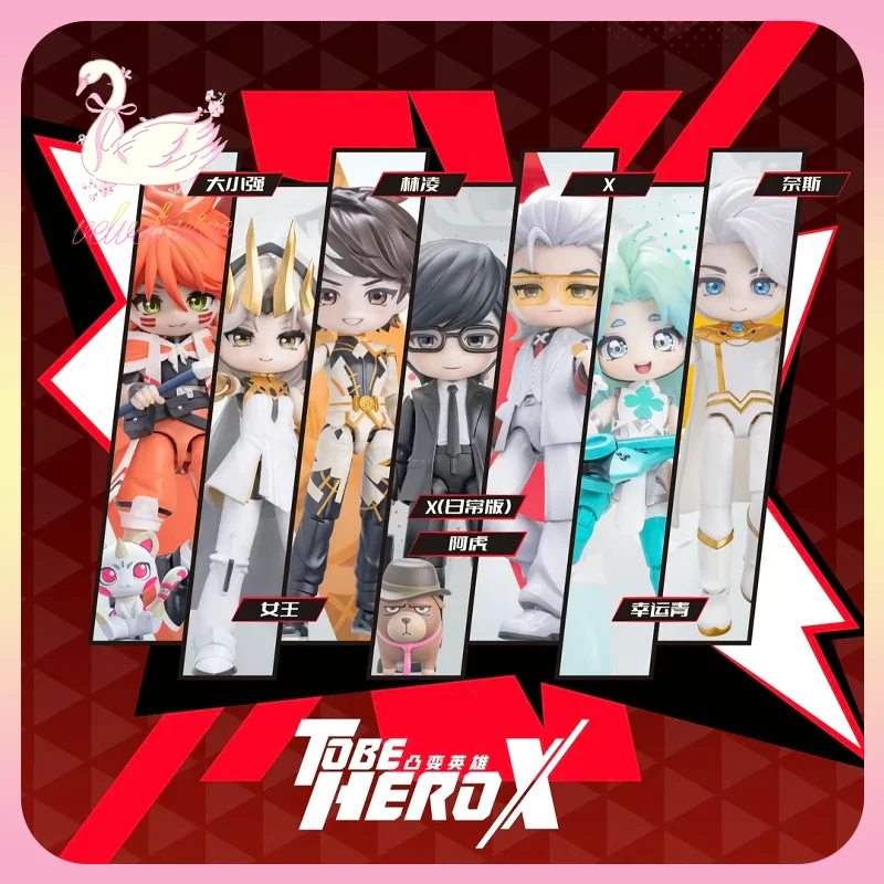 

Original Tobe Hero X Trust Sequence Series Q Version Action Figures Blind Box MJD Doll PVC Ornament Collectible Toys Boys Gift