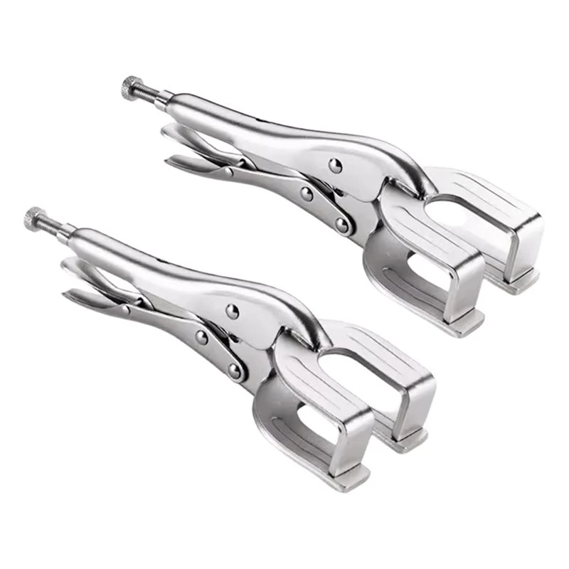 BMBY-Metal Welding Clamp Plier U-Shaped 9 Inch 2 Pcs Multifunctional Welding Locking Pliers Quick-Lock Release