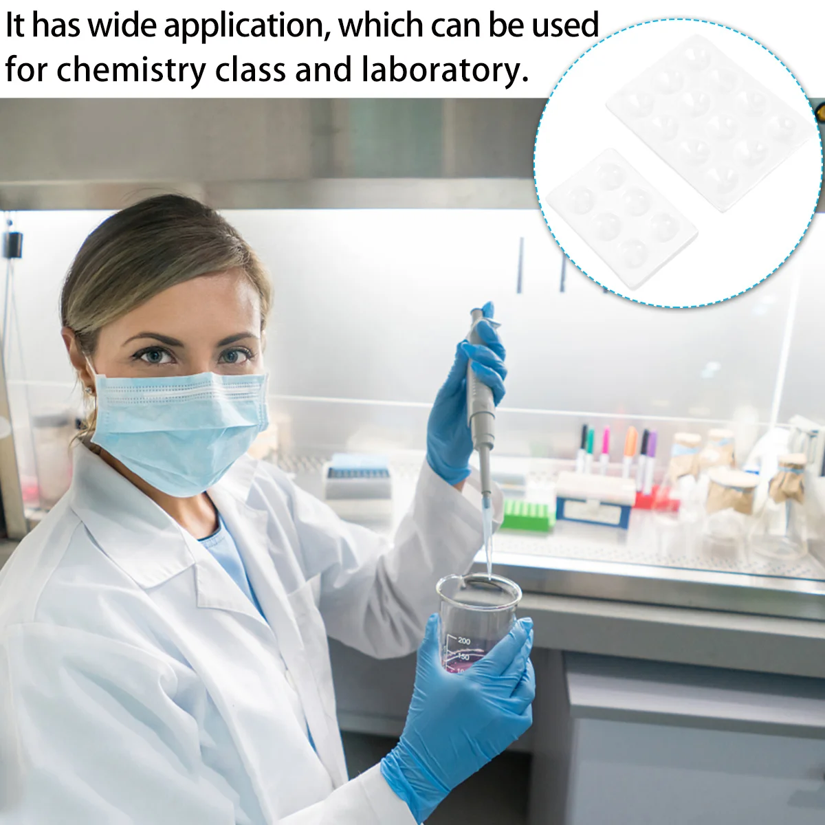 

4 Pcs Drip Plate Experimental Reaction Ceramics Spot Board Chemistry Borehole Porcelain