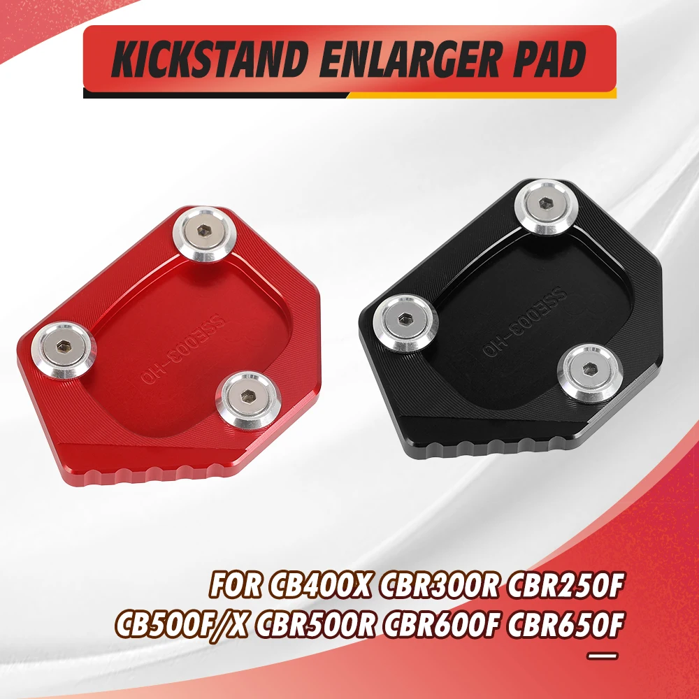 

For Honda CB400X CBR300R CBR250F CBR250R CB500F/X CBR500R CBR600F CBR650F NM4 Motorcycle Side Stand Enlarger Kickstand Plate Pad