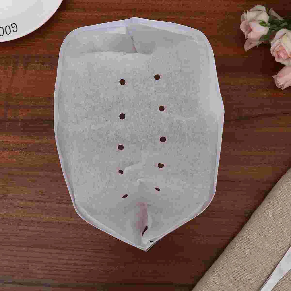 50pcs Disposable Chef Hats Lightweight Headgear Simple Kitchen Accessories for Cooks Red