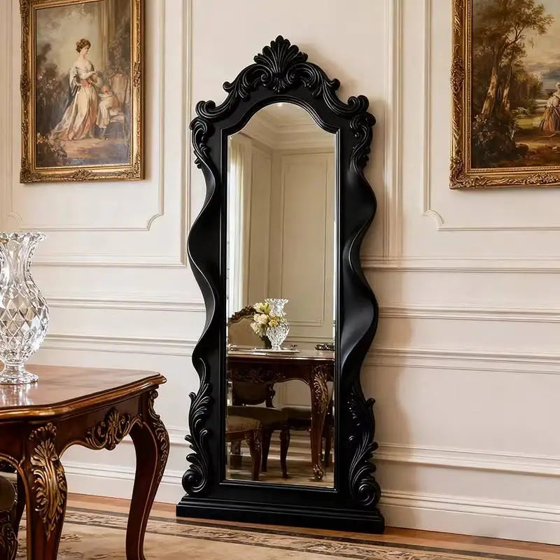 

Vintage Bed Room Mirrors Full Body Standing Nordic Princess Luxury Mirrors Full Body Standing Espejos De Piso Room Decoration