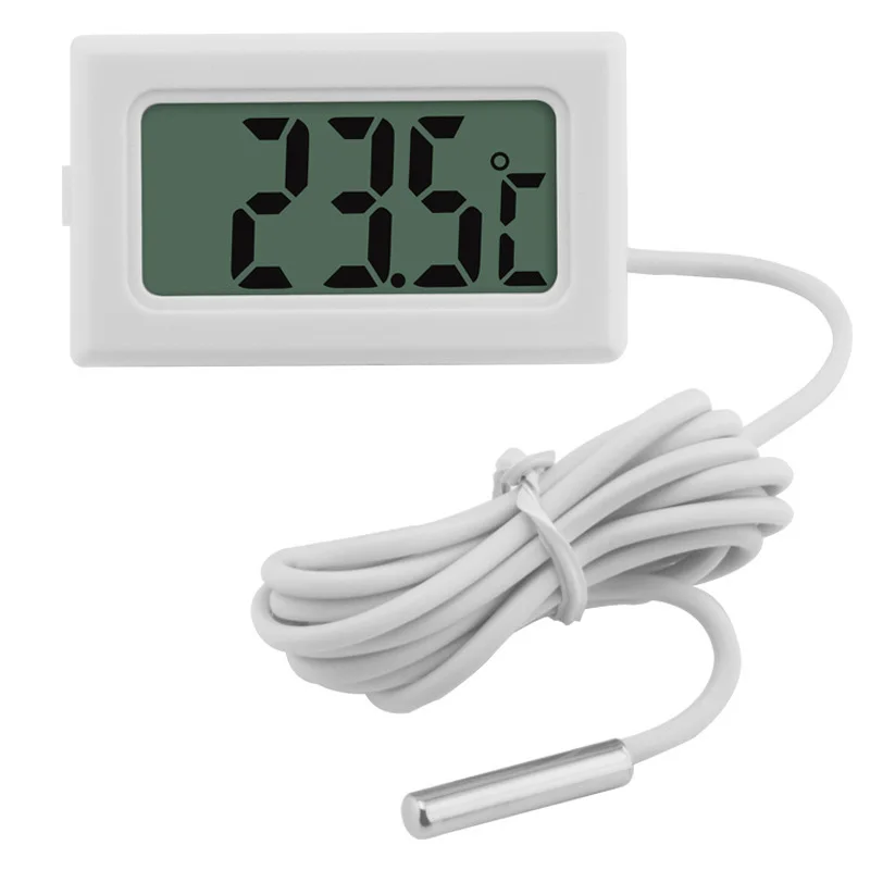 Mini LCD Digital Thermometer Hygrometer Temperature Indoor Convenient Temperature Sensor Humidity Meter Gauge Instruments Cable