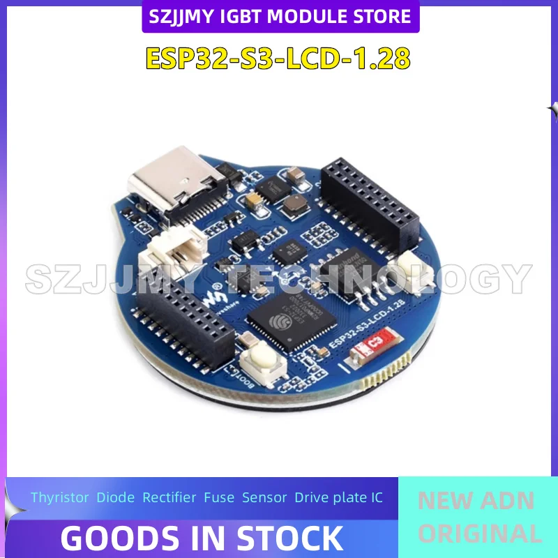 NOUVEAU PRODUIT ORIGINAL EN STOCK Carte de développement ESP32-S3 avec écran circulaire IPS de 1,28 pouce, WiFi/Bluetooth, puce GC9A01