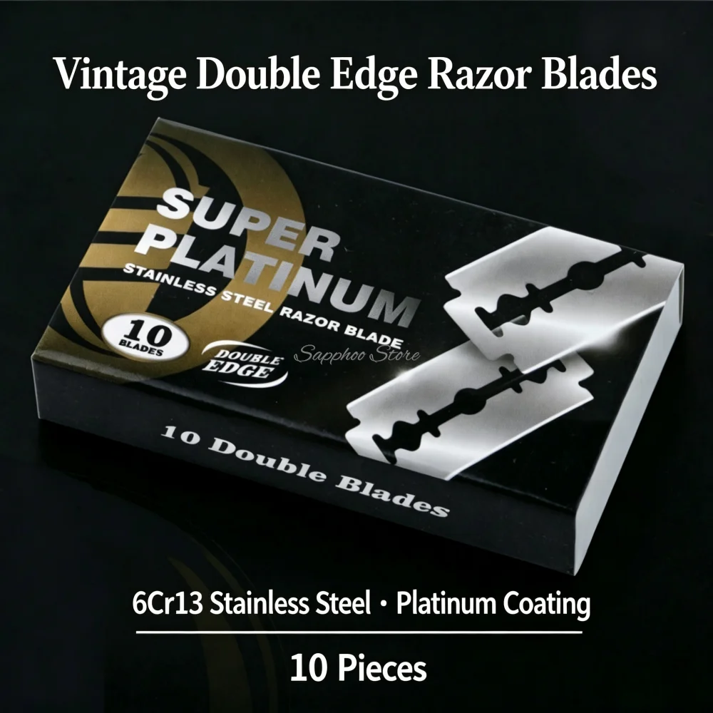 10/50//100pcs/box Stainless Steel Double Edge Blade 74 Manual Razor Shaver Blade Barber Tools For Men Beard Women Eyebrow