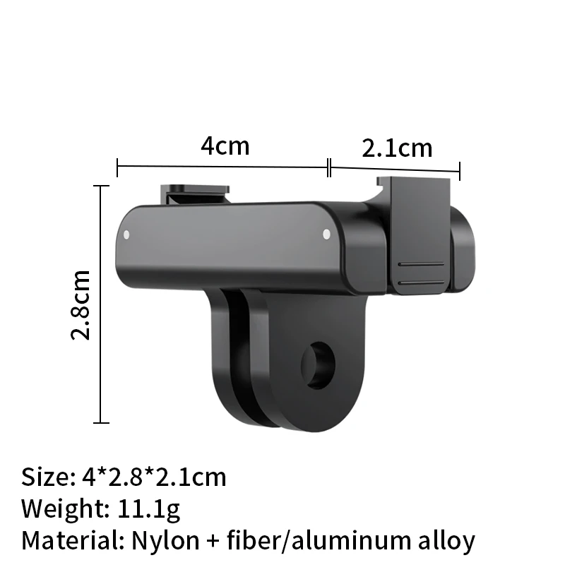 Per DJI Osmo Action 4 3 accessori supporto Base magnetica 1/4 interfaccia conica connettore treppiede magnetico per fotocamera Dji Action 4 3