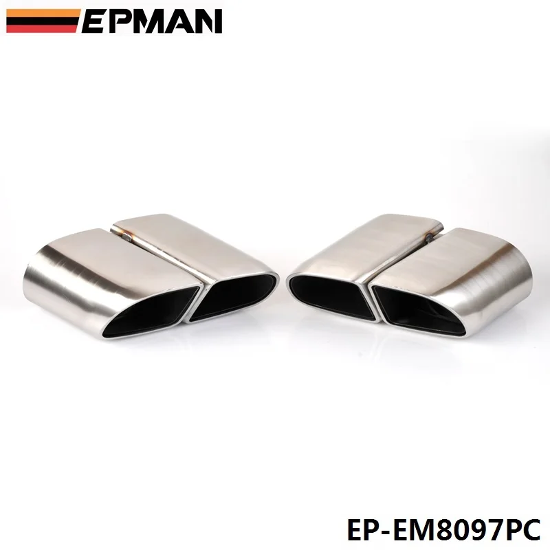 

2pcs/set Modified Car Vehicle Exhaust Tail Muffler Tip 304 Stainless Steel Pipe For Porsche Panamera 14 TURBO EP-EM8097PC