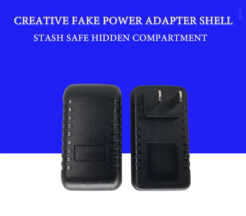 Black Fake Charger Sight Container Hiding Spot Hidden Storage Compartment Power Adapter Secret Home Diversion Stash Can Safe
