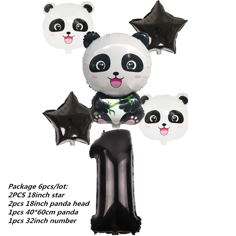 Panda Party Einweg-Tischdecke Panda Geburtstag Party Dekoration Jungen Einweggeschirr Tischdecke Mädchen Babyparty – Detail 10
