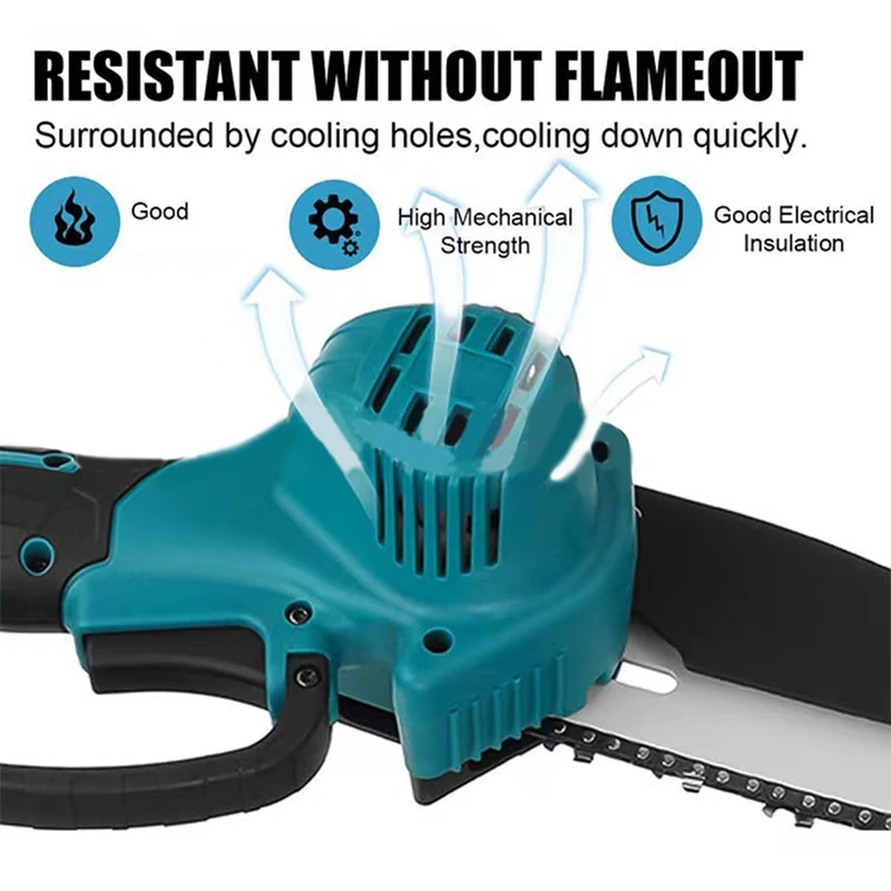 4-дюймовая бесщеточная бензопила, аккумуляторная электрическая цепная пила, ручные секаторы, садовые режущие инструменты для батареи 18 В