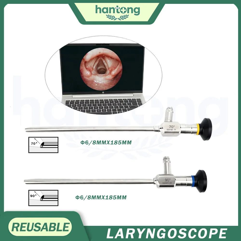 

Жесткий ларингоскоп для ЛОР-хирургии 70/90 градусов, 6 мм, 8 мм, медицинский эндоскоп-ларингоскоп