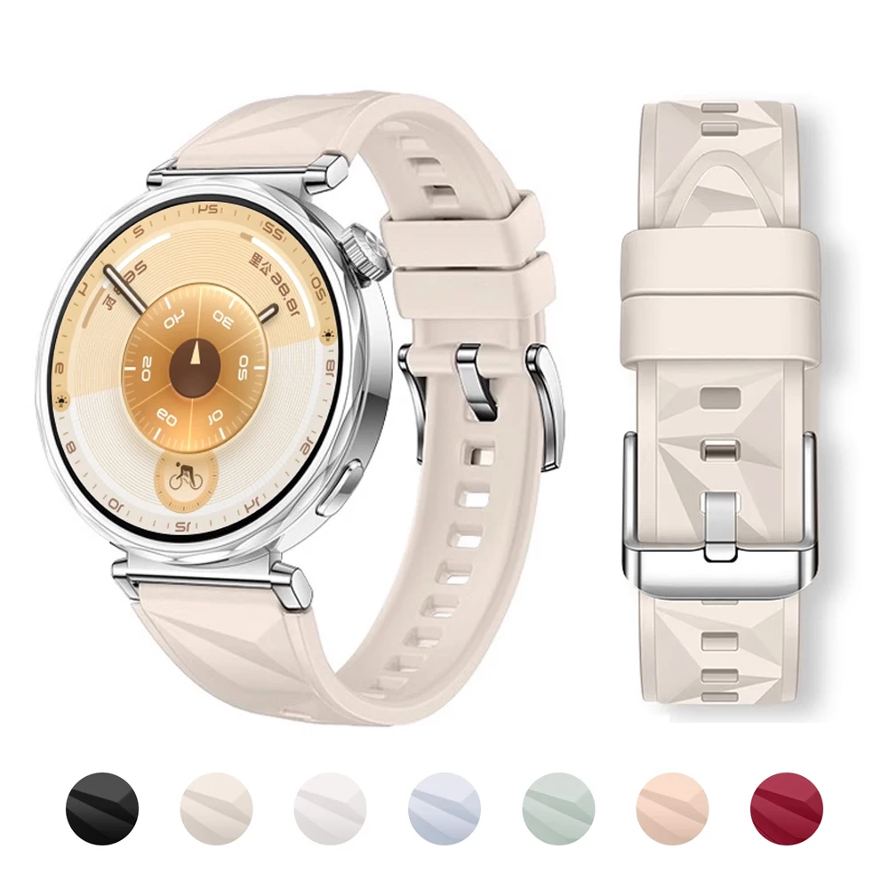 18mm 22mm Straps For HUAWEI WATCH GT 7/6/5 Pro/GT3/GT4 42mm 41mm 46mm Silicone Sport Bracelet Correa HUAWEI Watch GT 6 Pro Band