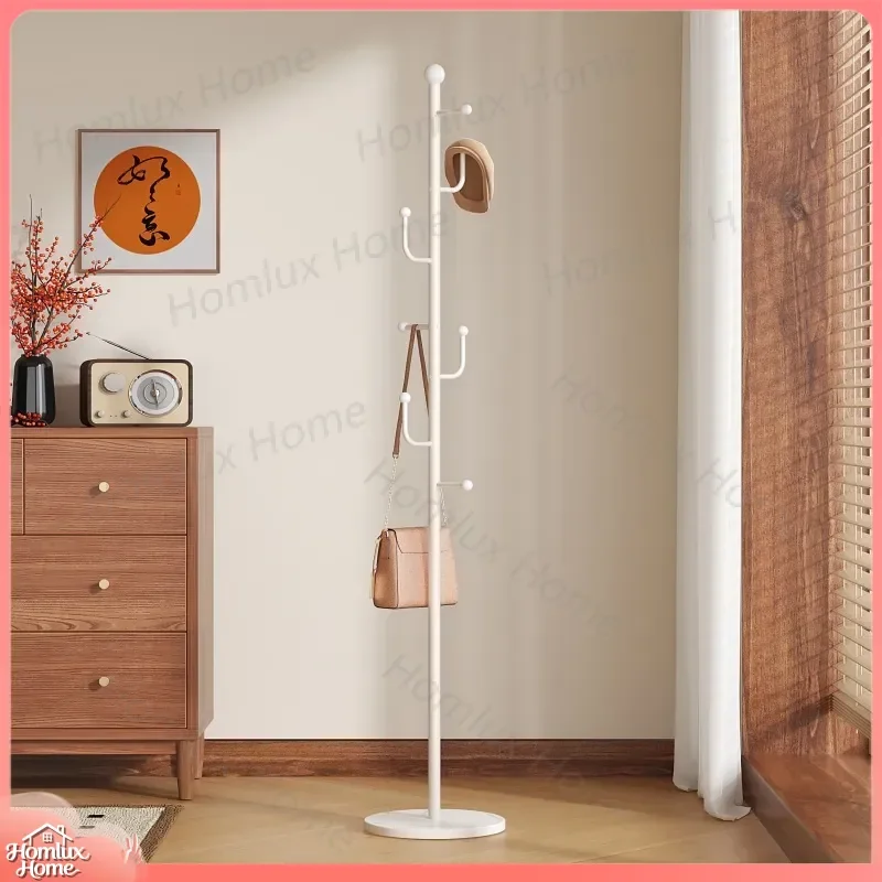 Modern Light Luxury Floor Coat Rack for Living Room Simple Home Clothes Hanger Stand for Bags Internet Celebrity Style