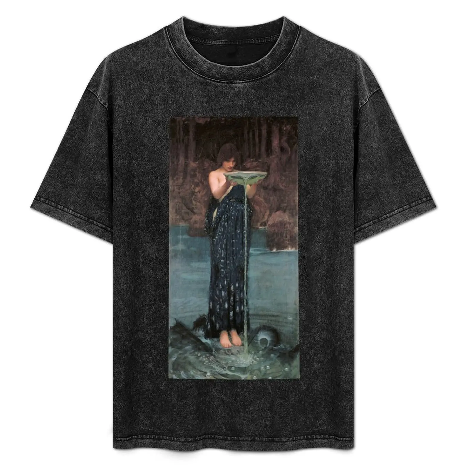 Circe Invidiosa by John William Waterhouse T-Shirt for a boy tees designer t shirt men