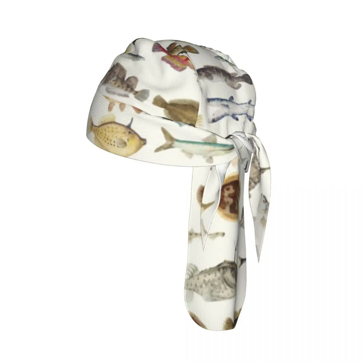 

Fish Drawing Collection Sport Running Hiking Sunscreen Hood Headwear Cycling Cap Quick Dry Pirate Hat