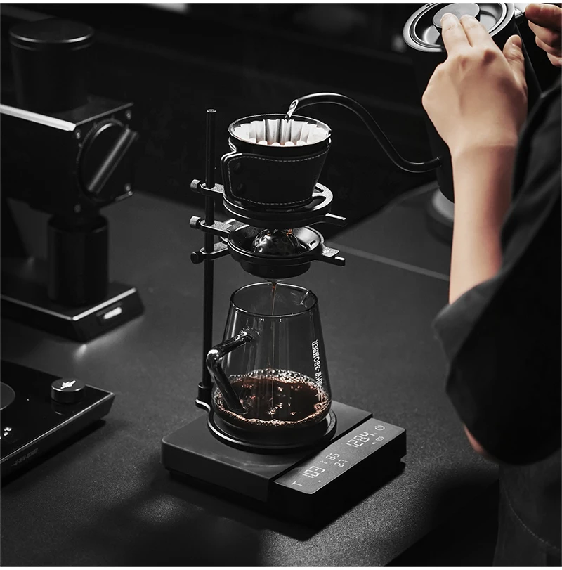 MHW-3BOMBER Cube Coffee Scale 3.0 Pro Max Digital Kitchen Coffee Scale High Precision Flow Rate Big Battery Coffee Accessories