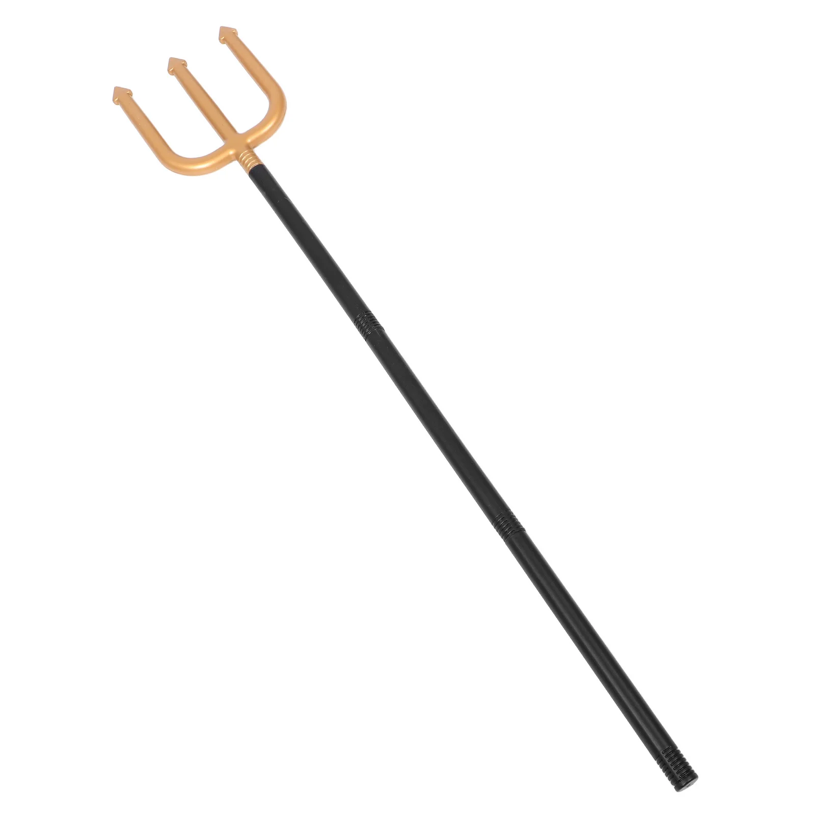 

Gold Costume Prop Plastic Masquerade Halloween Fancy Wizard Lightweight Durable Wand Easy Use Stage