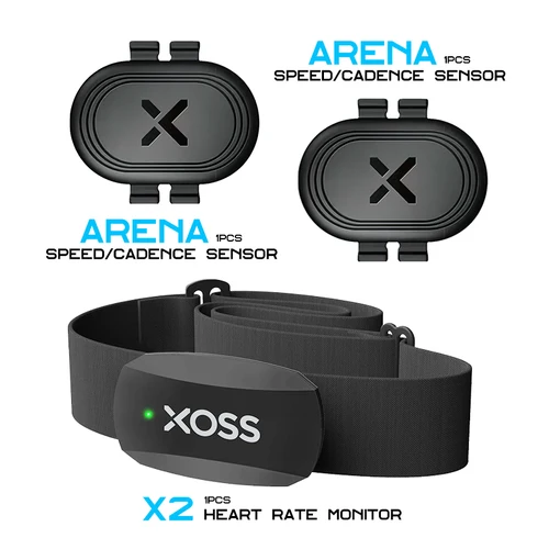 Imagen 1 del producto XOSS ARENA Sensor de cadencia de velocidad X2 Monitor de ritmo cardíaco para teléfono bicicleta GPS ordenador GARMIN Edge iGPSPORT BSC100s G3 G2 plus G +