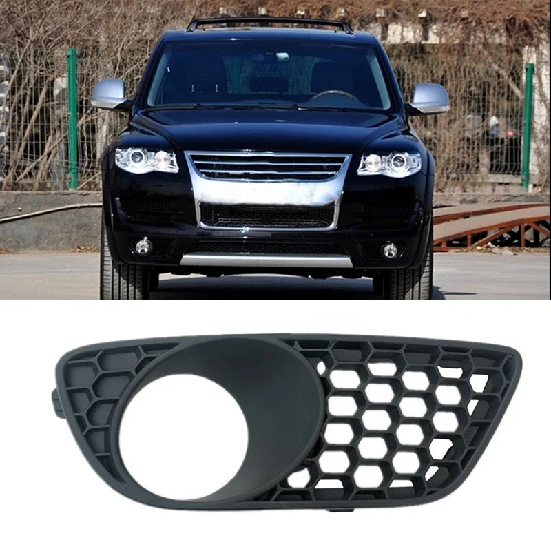 

Auto Left or Right Side Front Bumper Fog Light Grille Grill Cover For VW Touareg Rline 2007 2008 2009 2010