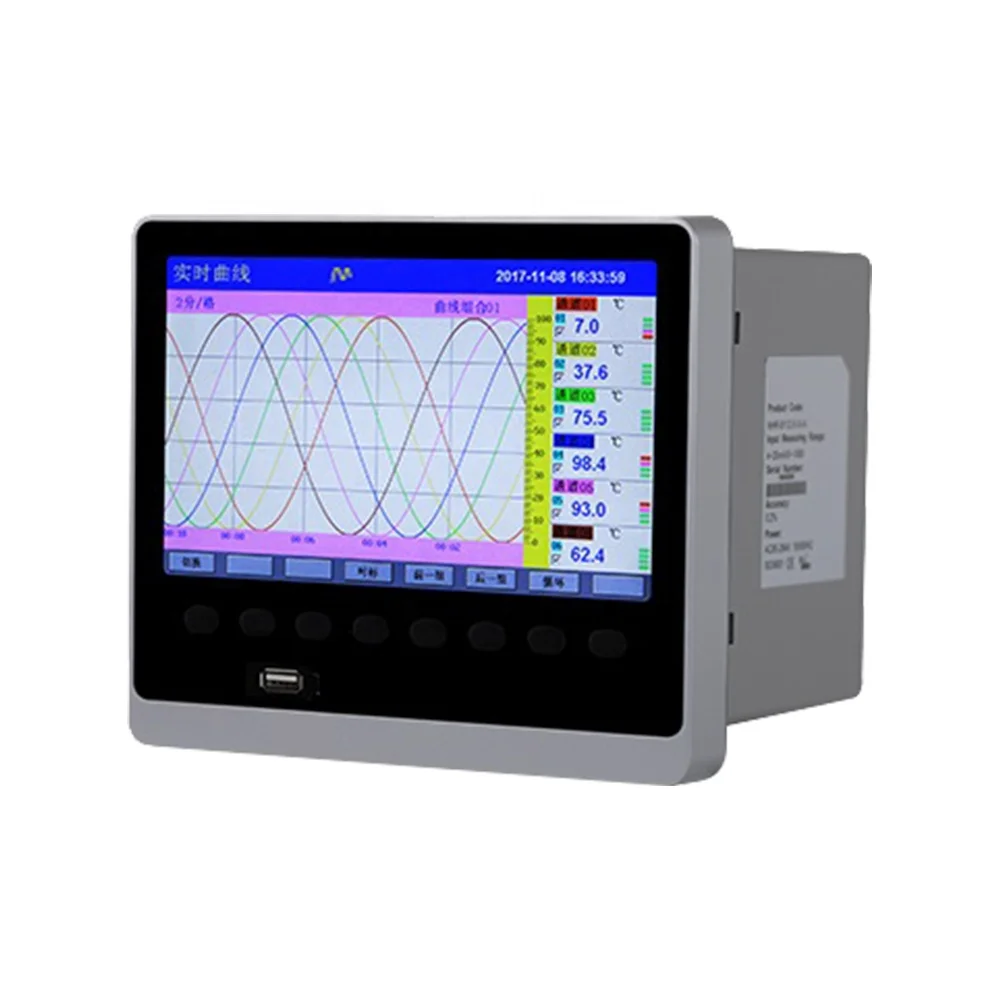 

Pokcenser OEM ODM P8700 Digital LCD Display Indicator Controller Color Paperless Recorder