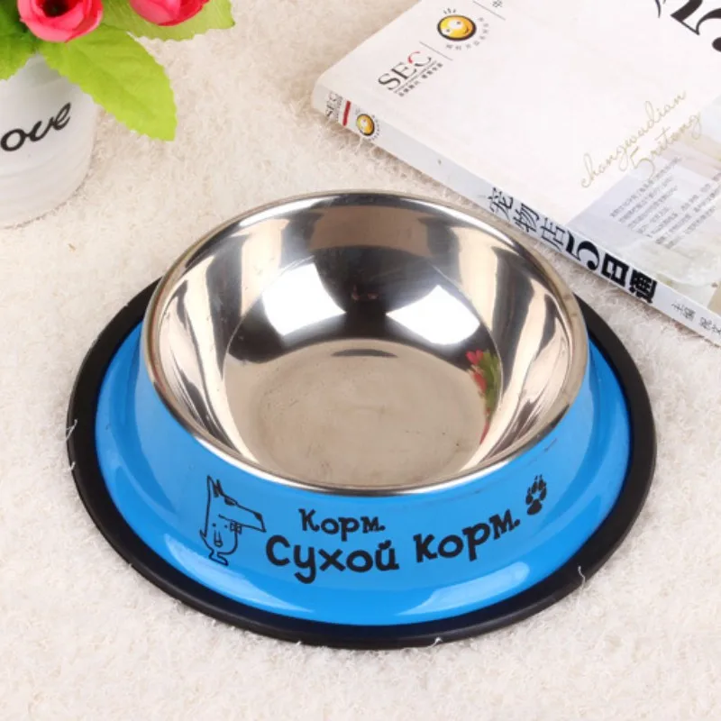 Stainless Steel Pet Dog Bowl Food Storage Container Dog Food Bowl Water Bottle Pet Bowl Feeder Dish For Small Large Dogs Cats