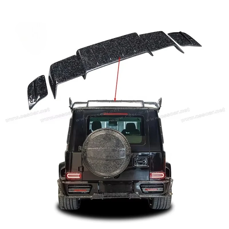 Upgrade to MSY P920 Limited Edition Rear Spoiler for Mercedes Benz G Class W463A W464 Dry Carbon Fiber Rear Roof Wing