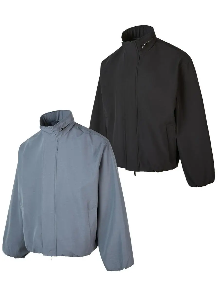 

mat Color Jaet Commute Casual High Collar Loose Autumn Winter High End Feeling Outerwear Top for Men