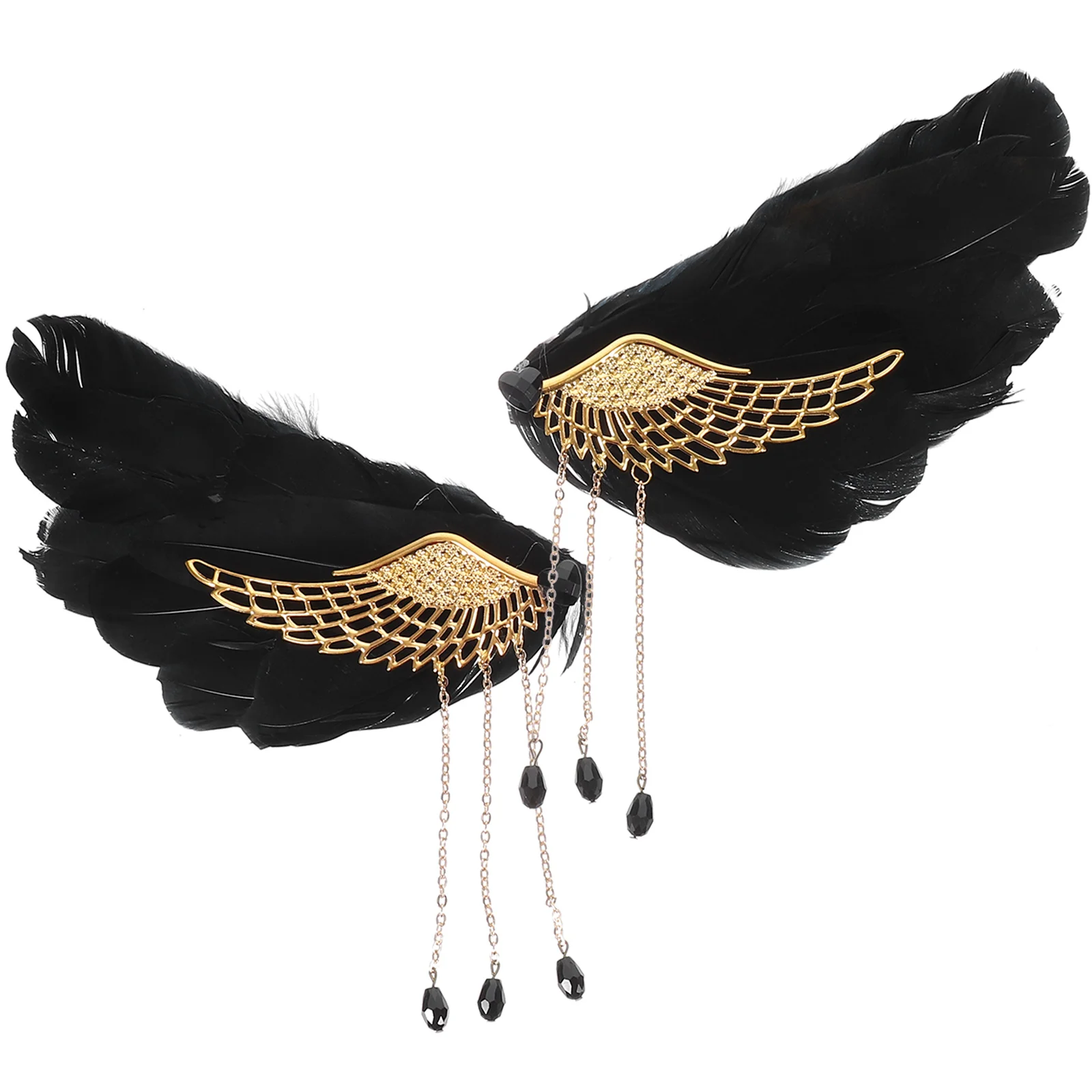 

Pair Hair Clip Tassel Hair Accessoriess Wedding Headpiece Kawaii Plush Hair Clamps Halloween Cosplay