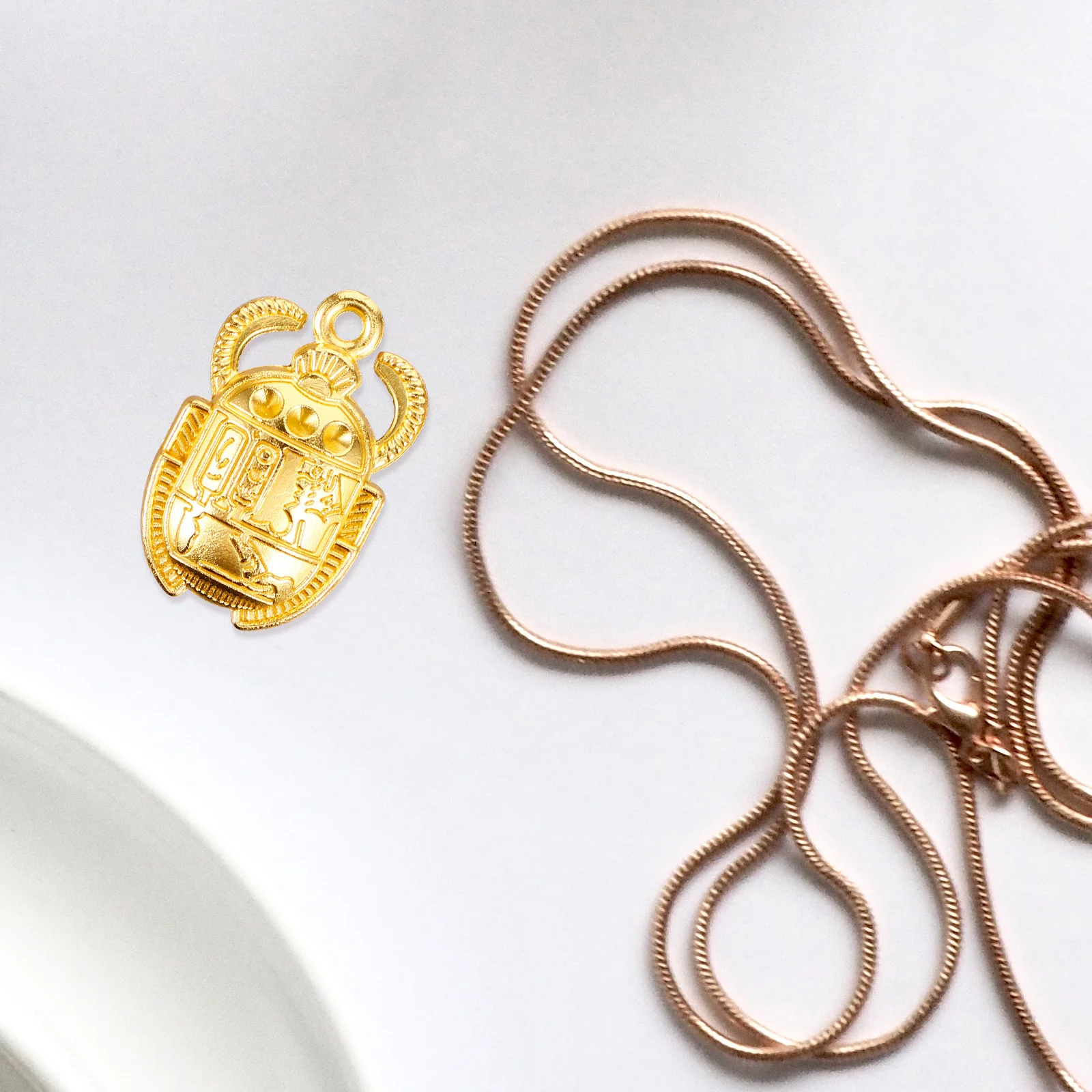 

30pcs Beetle Charm Pendant Metal Diy Jewelry Making Material For Necklace Bracelet Earring Keychain Crafts Bulk Charms