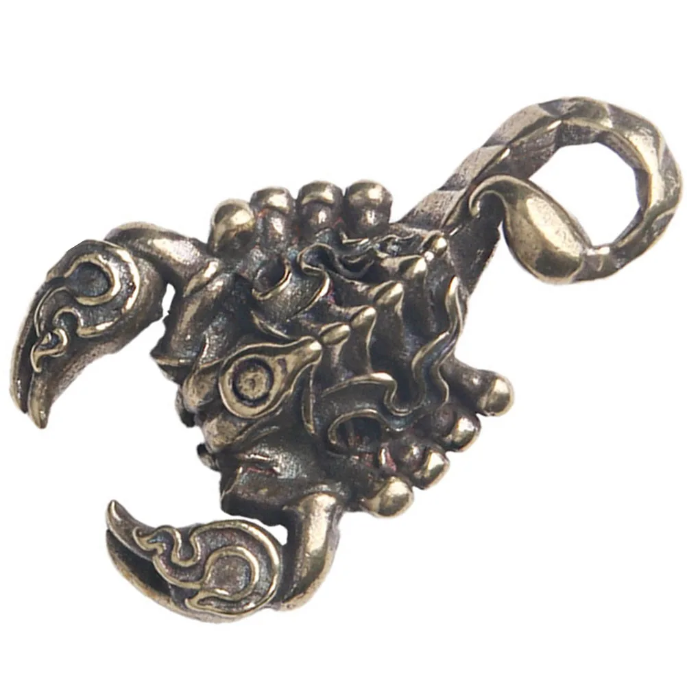 

Flame Scorpion Keychain Pendant Charm Copper Decorative Hanging Ornament Diy Keyring Decoration Small Accessories Handbag Charms