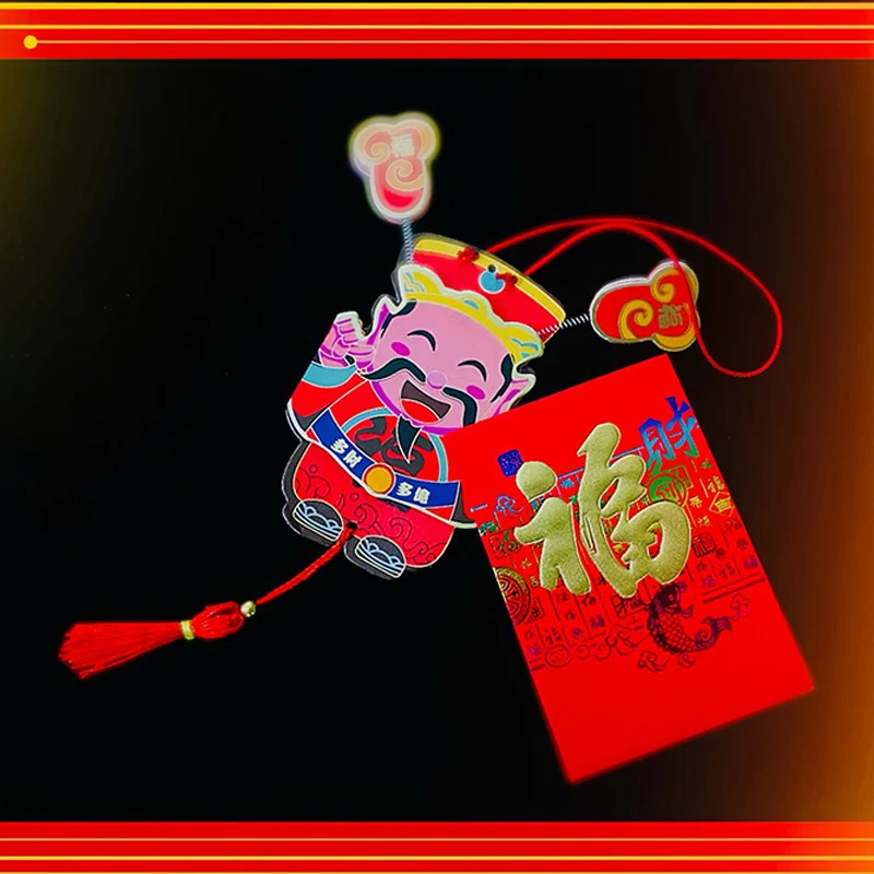 Red Envelope to God of Wealth Magic Tricks Happy New Year Visual Festive Magia Easy Close Up Illusions Gimmicks Mentalism Props