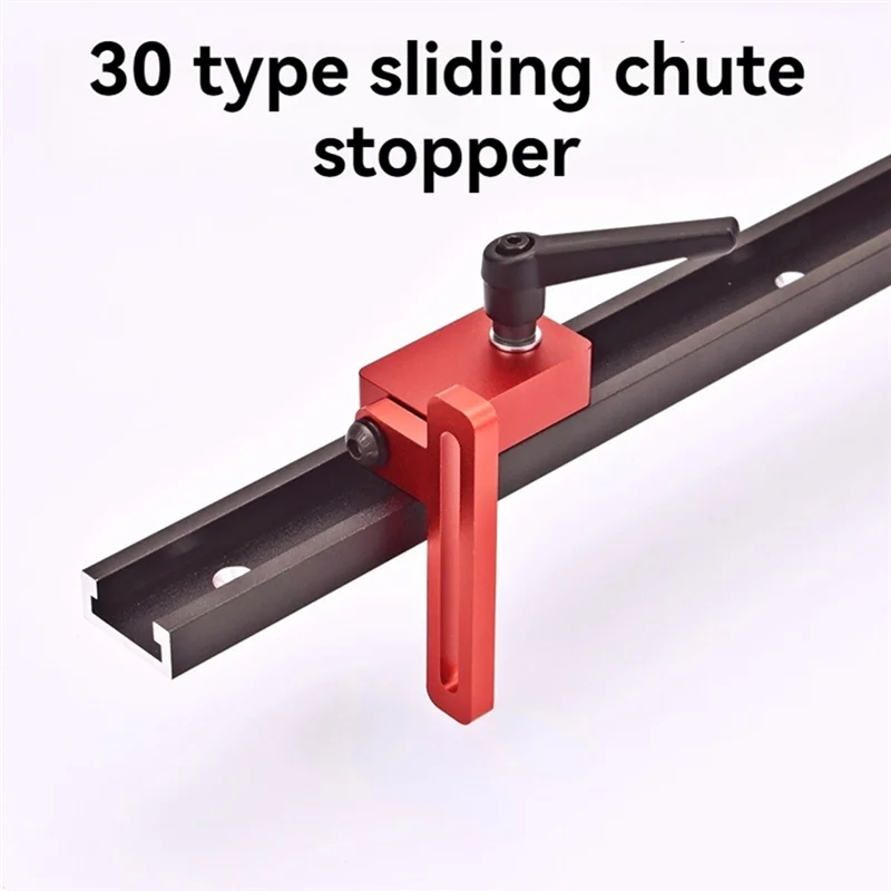 A76K 30 Type Miter Track Stop -Miter Track Jig  T Track Stop Block With Lock For Standard T-Track Woodworking Tools