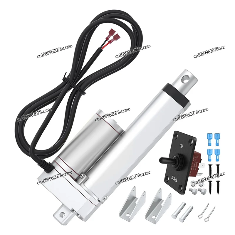 Linear Actuator 12V 330Lb/1500N Heavy Duty 6Inch Linear Motion Actuator High Speed 10Mm/S Fast Electric Actuator IP54