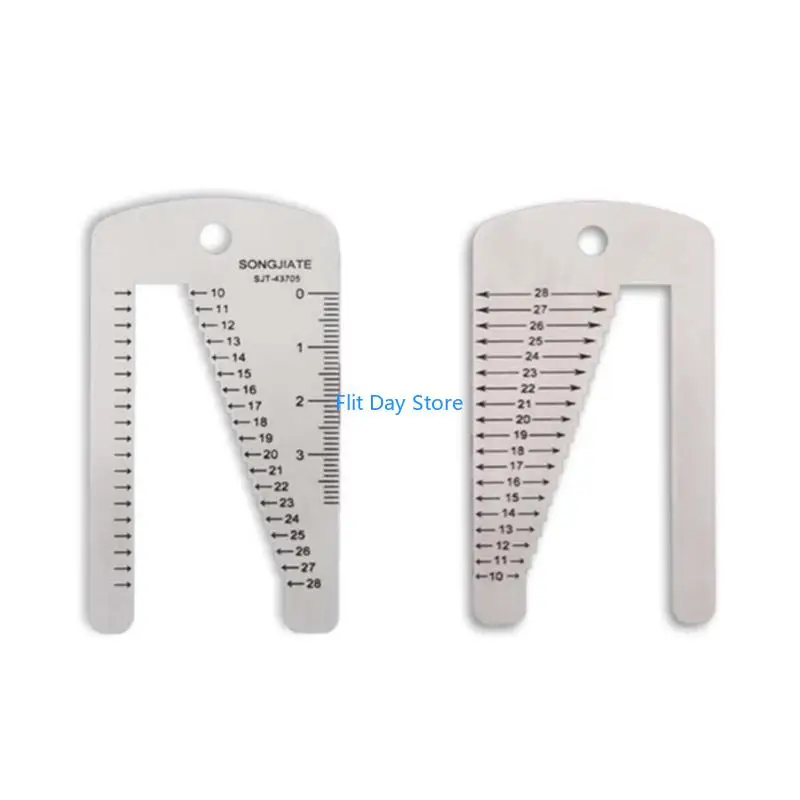 F92C Leather Craft Watch Repair Tools Watchband Ruler Stencil Template Measuring Tool