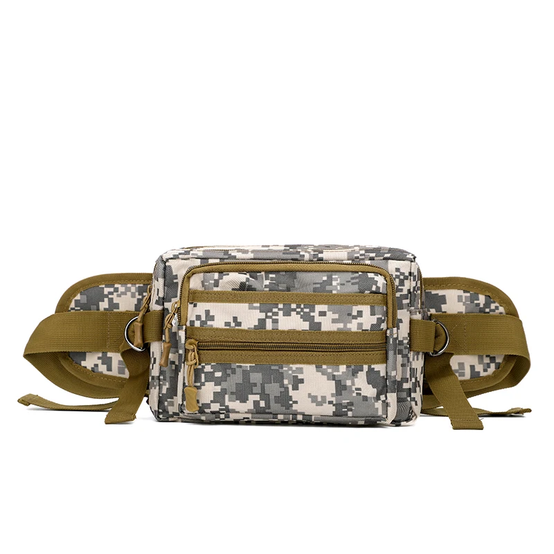 حقيبة خصر تكتيكية للرجال - حقيبة حزام متعددة الأقسام للخصر قابلة للتعديل، مغامرة خارجية، حقيبة تخزين آمنة، معدات المشي لمسافات طويلة