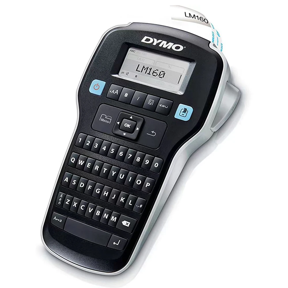 Original Dymo LM160 English Keyboard dymo label printer LabelManager 160 label maker Machine for D1 Label Ribbon Cassette Tape