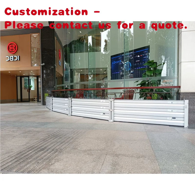 custom.Safe Flood Control Application with Aluminum Flood Prevention Barrier Safety Product