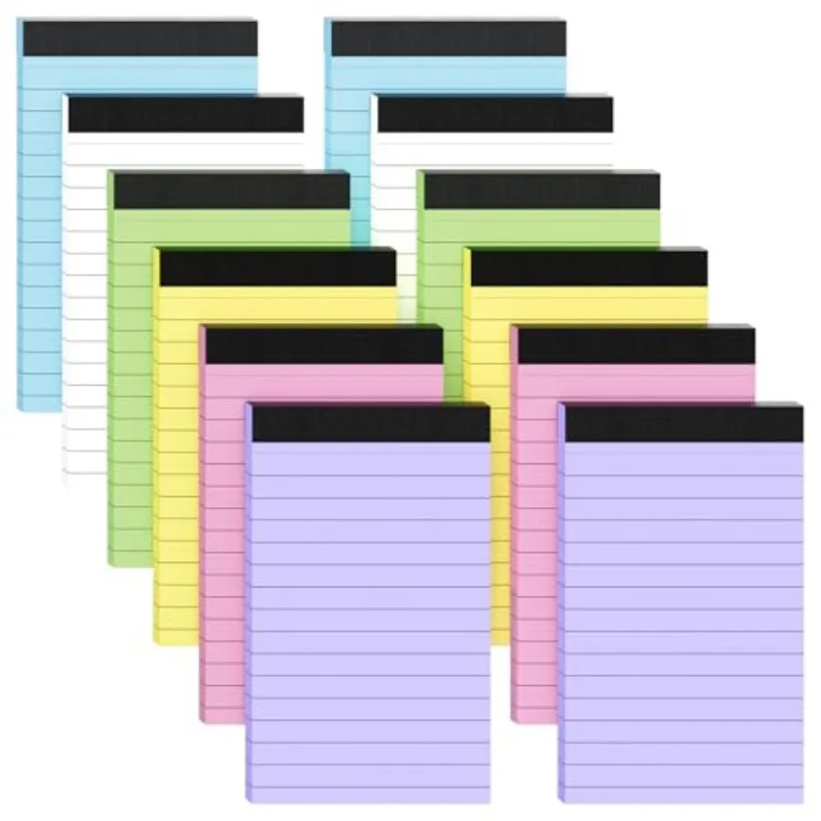 

Note Pads Pack Small Notepad 3x5 Inch Mini Notepads Pocket Notepad, Easy Tear Small Note Pads, Server Lined Paper, 30 Sheet/Not