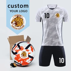 Team Custom LOGO Soccer Ball Football Uniform Set Printing Number Name Adult Kids Match Training Jersey