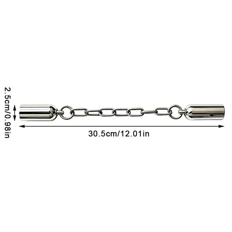 Stainless Steel Nunchaku Swivel Connector Chain Long Lasting Rust Proof Link for DIY Martial Arts Flail Repair Replacement Parts