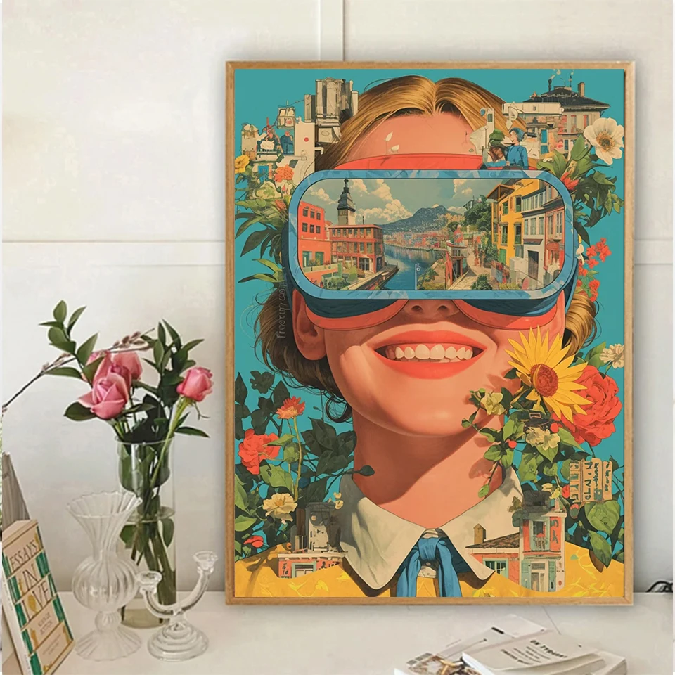 الماس اللوحة في بلاد العجائب الماس الفسيفساء أنيمي فتاة الأسماك DIY عبر الابره عدة 5D الحفر الكامل ديكور المنزل