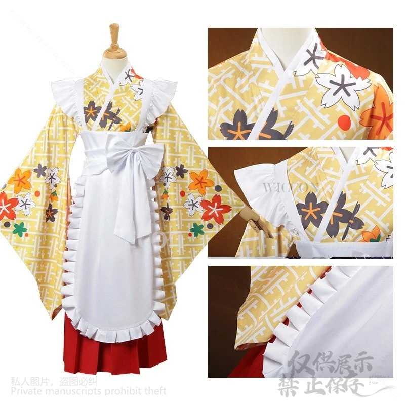 Anime The Rock! Cosplay Ijichi Nijika Costume Japanese Jirai Kei Girls Cute Kimono Dress Kawaii Lolita Pink Wigs Customized